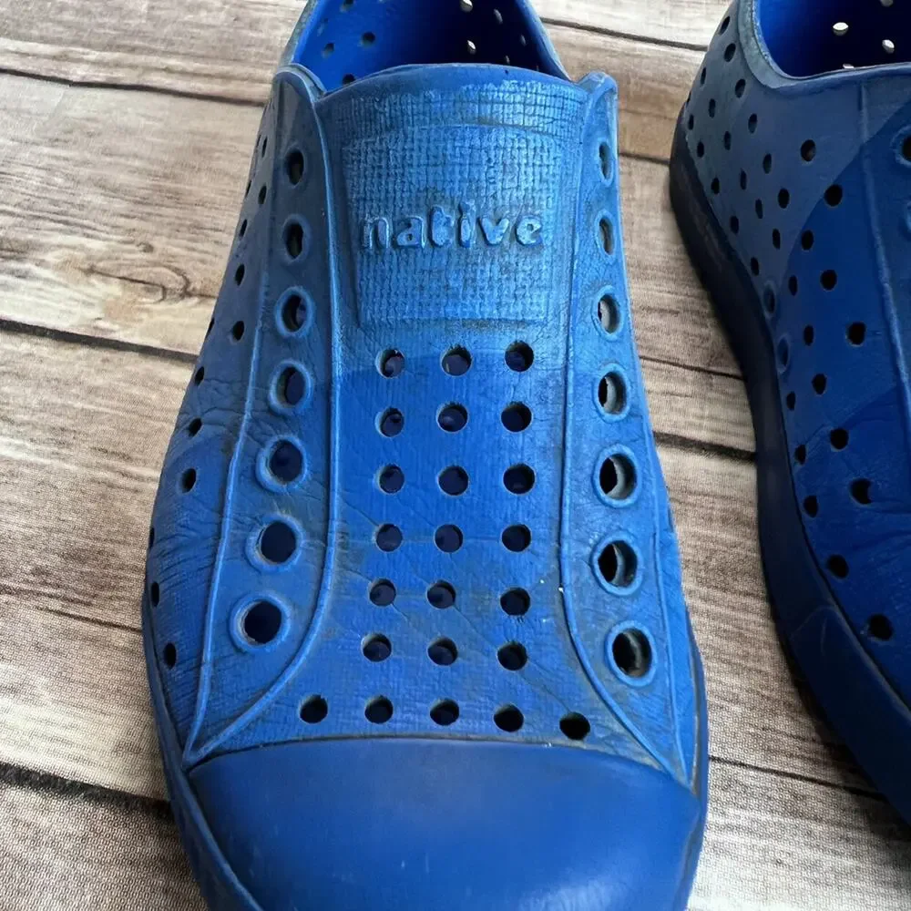 Native Jefferson Blue Crayola Shoes Summer Waterproof Boys 9